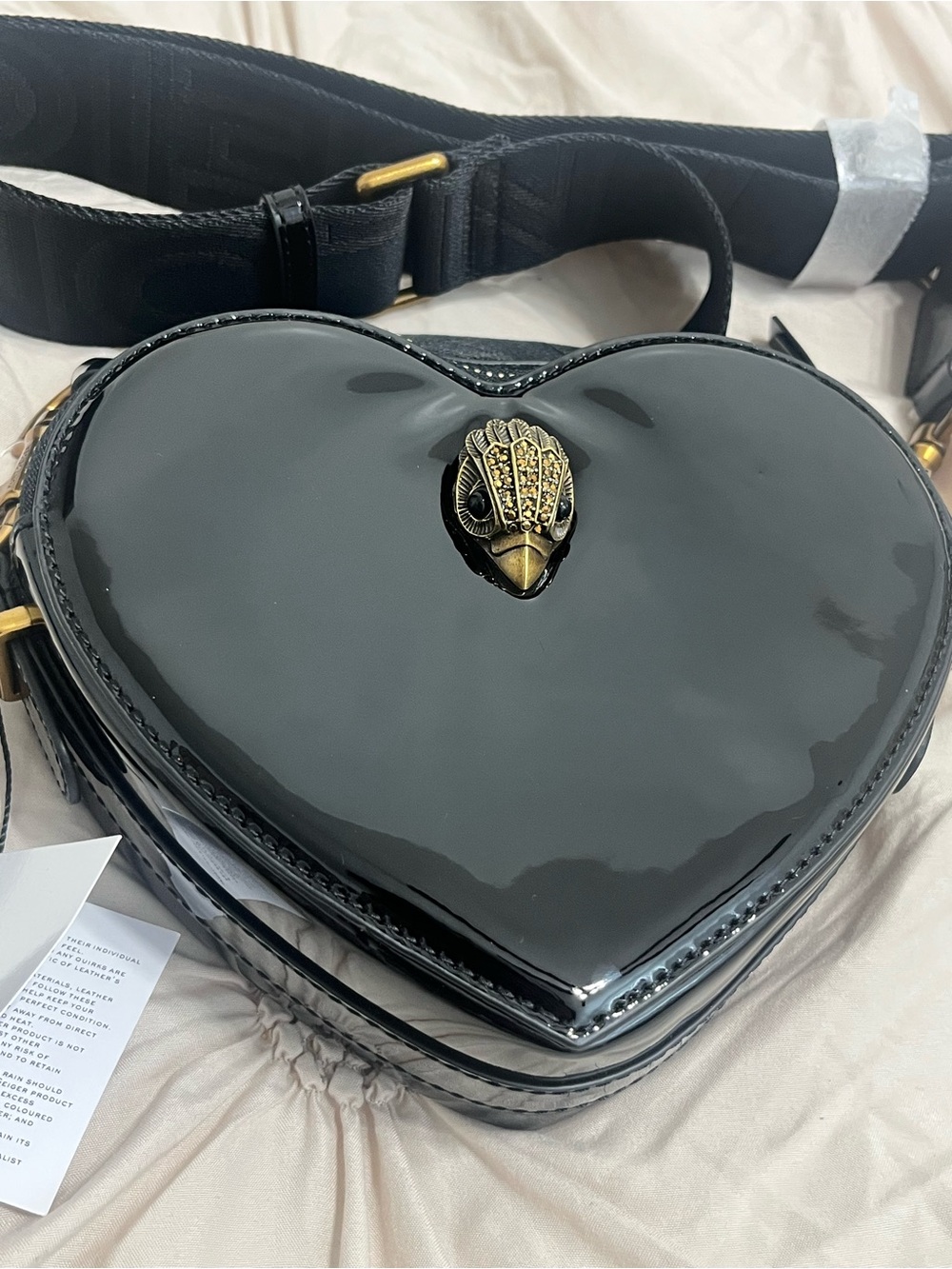 Kurt Geiger Dual Zip Shoreditch Heart Bag - Picture 7 of 10